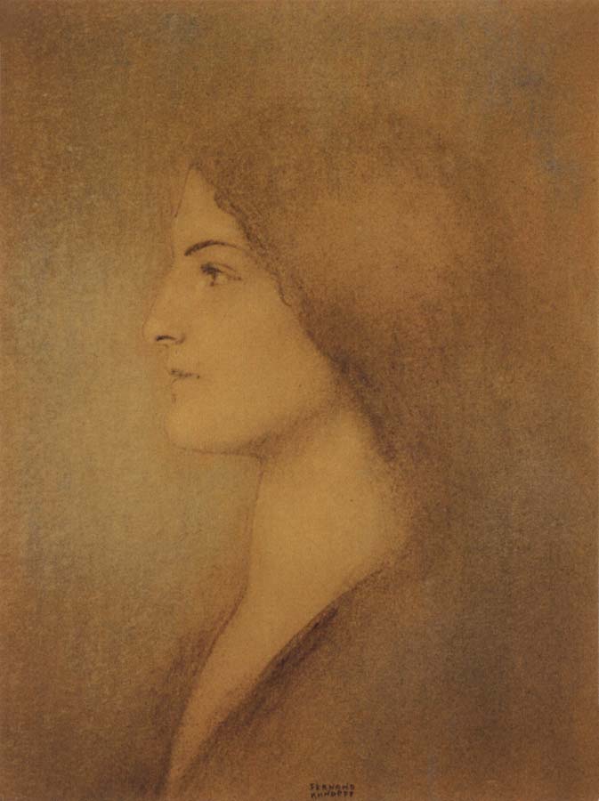 Fernand Khnopff Head of a Woman